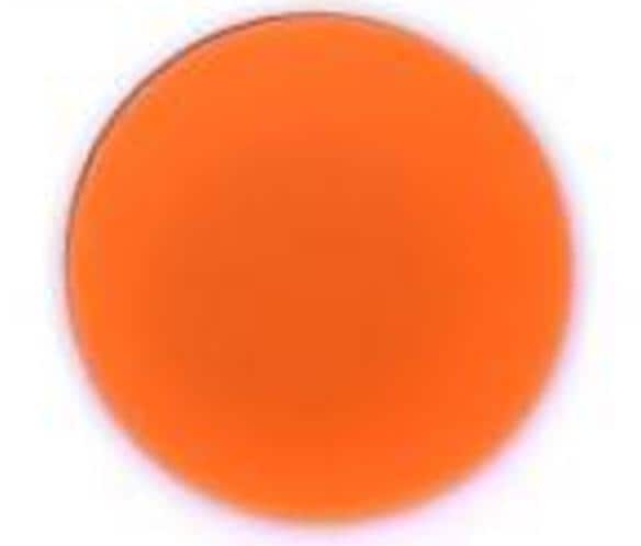 Lunasoft Lucite Cabochon Light Orange, 18mm Round, quantity 1