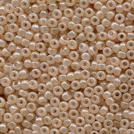 Translucent Jasmine Miyuki round seed bead in color 2370 size 8.