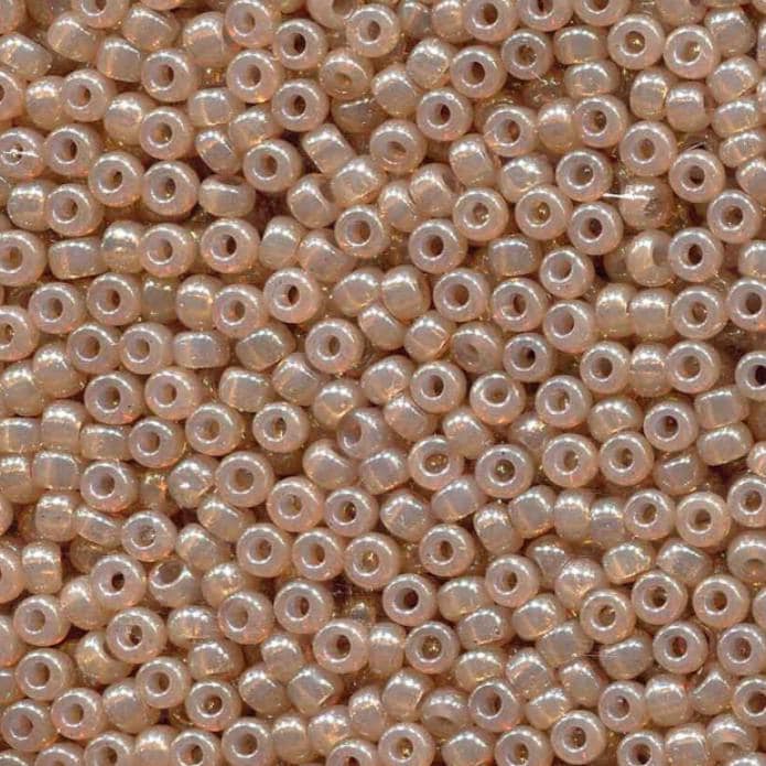 Translucent Peony Miyuki round seed bead in color 2371 size 8.