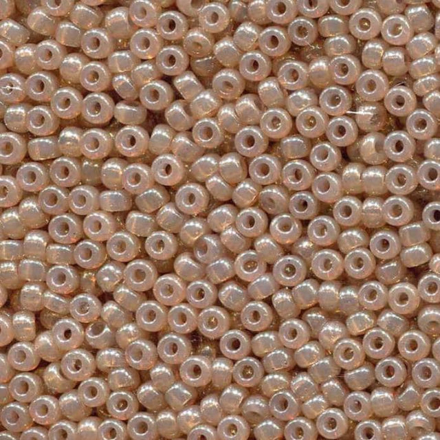 Translucent Peony Miyuki round seed bead in color 2371 size 8.
