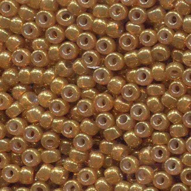 Translucent Spice Miyuki round seed bead in color 2372 size 8.