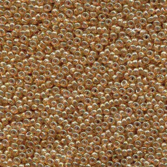 Translucent Spice Miyuki round seed bead in color 2372 size 15.