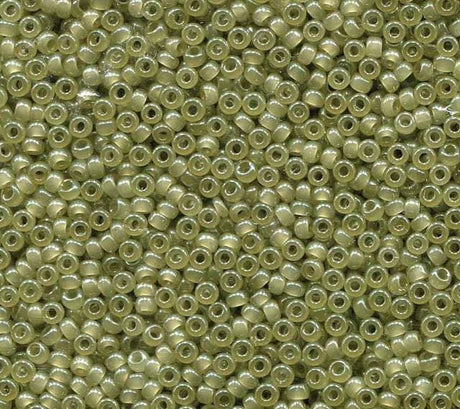 11/0, 8/0, 15/0 Celery Translucent, Miyuki Glass Seed Bead, 2374 - Choose a size and quantity