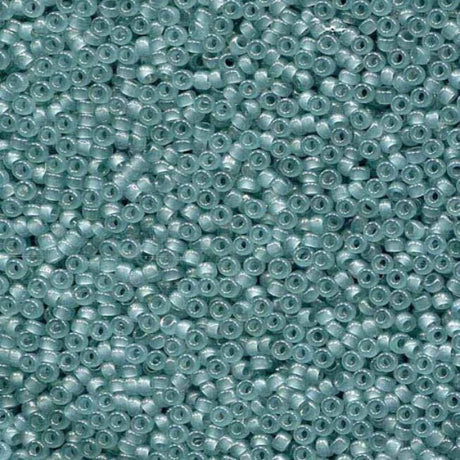 Translucent Eucalyptus Miyuki round size bead in color 15/0.