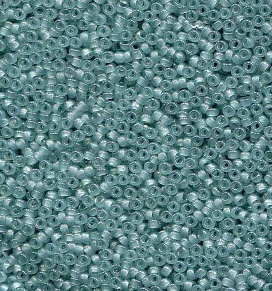 15-2376 Translucent Eucalyptus, Miyuki Seed Bead 15/0