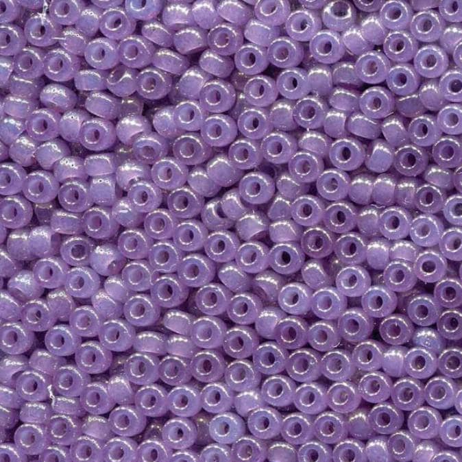 Translucent Lavendar Miyuki round seed bead in color 2377 size 8.