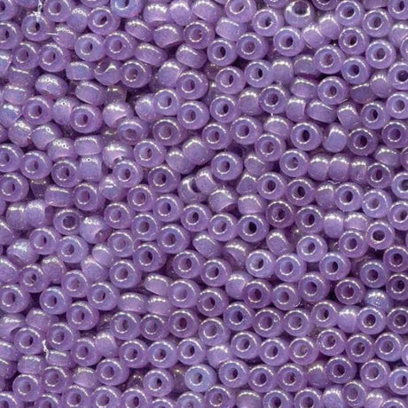 Translucent Lavendar Miyuki round seed bead in color 2377 size 8.