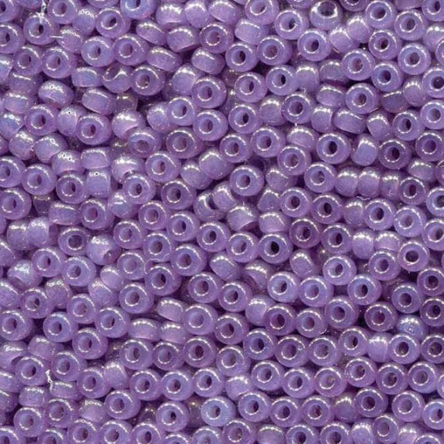 Translucent Lavendar Miyuki round seed bead in color 2377 size 8.