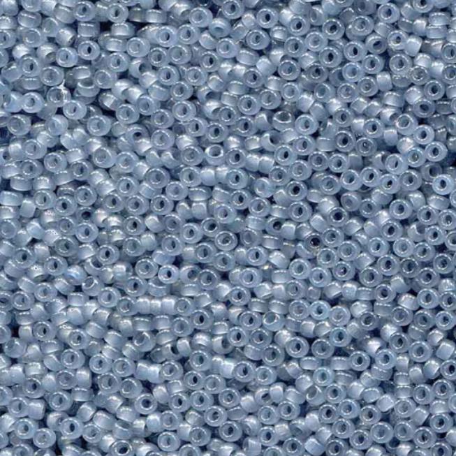Translucent Slate Miyuki round seed bead in color 2378 size 15.