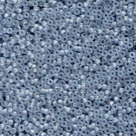 Translucent Slate Miyuki round seed bead in color 2378 size 15.
