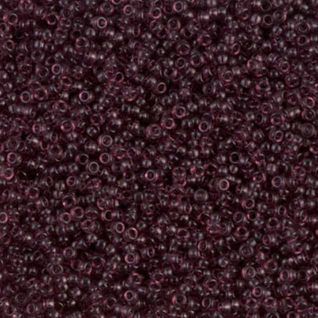 15-153 Dark Smoky Amethyst, Miyuki Seed Bead 15/0