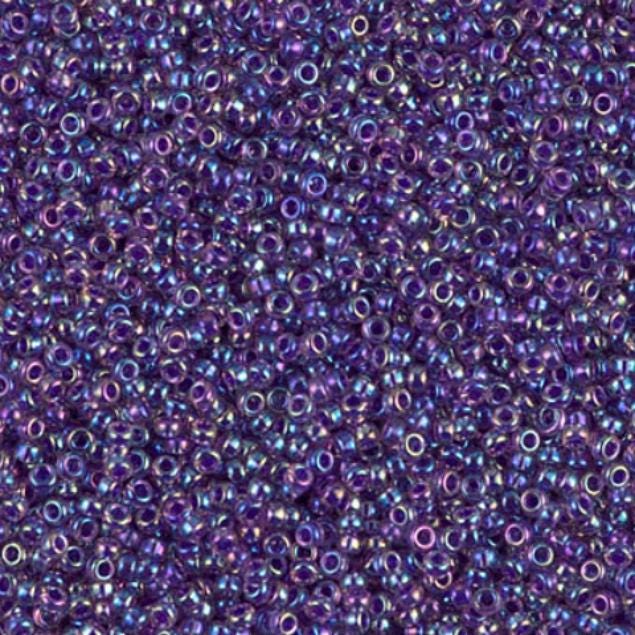 15-356 Purple Lined Amethyst AB, Miyuki Seed Bead 15/0