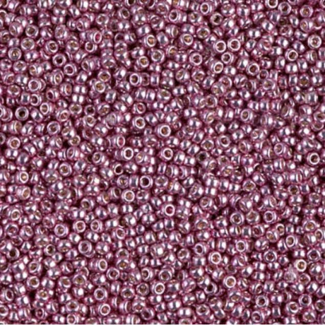 15/0 Duracoat Galvanized Miyuki Seed Bead, Dusty Orchid, 4218