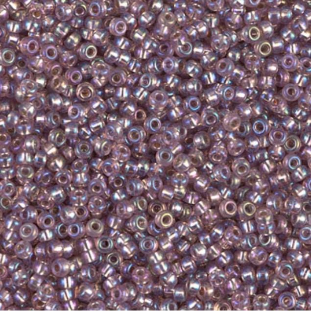 11-1010 Silverlined Smoky Amethyst AB, Miyuki Seed Bead 11/0
