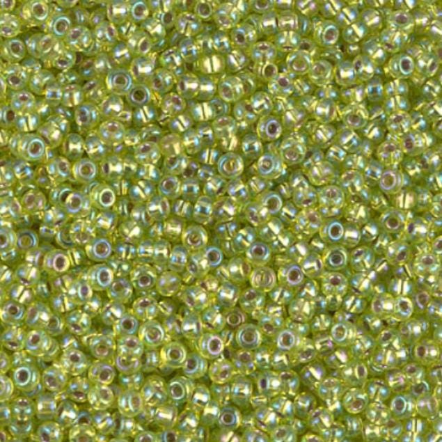 11-1014 Silverlined Chartreuse AB, Miyuki Seed Bead 11/0