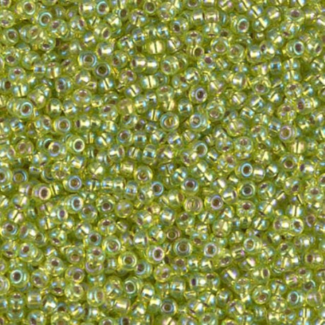11-1014 Silverlined Chartreuse AB, Miyuki Seed Bead 11/0