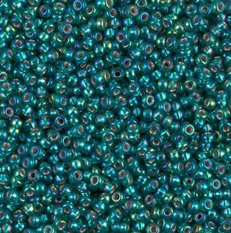 11-1017 Silverlined Emerald AB, Miyuki Seed Bead 11/0