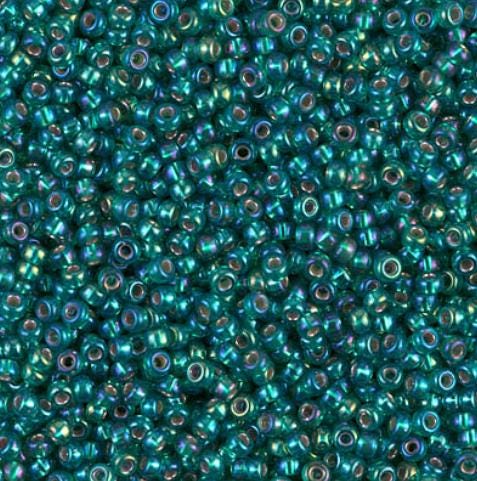 11-1017 Silverlined Emerald AB, Miyuki Seed Bead 11/0
