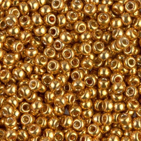 8-4203 Duracoat Galvanized Yellow Gold, Miyuki Glass Seed Bead, 8/0