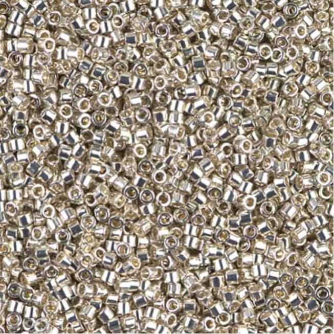 Galvanied Silver Miyuki Delica 11/0, DB0035
