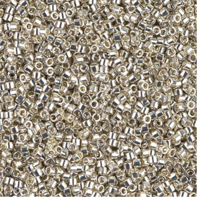 Galvanied Silver Miyuki Delica 11/0, DB0035