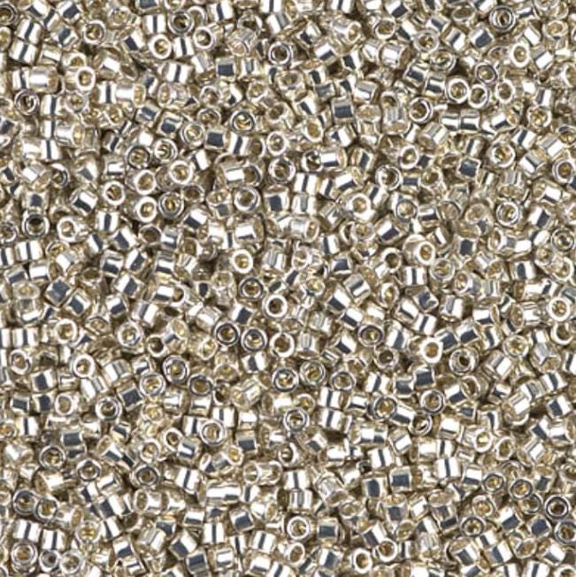 Delica 11/0 Galvanized Silver Miyuki Delica Bead, DB0035