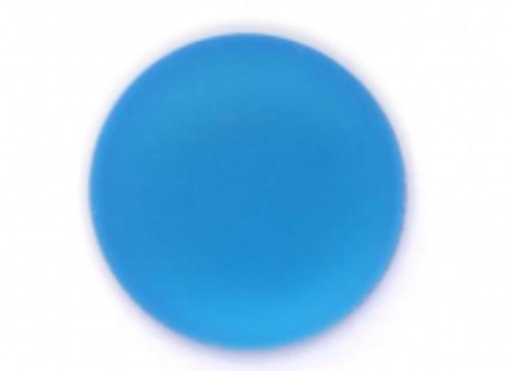 Lunasoft Lucite Cabochon Bright Blue, 24mm Round, quantity 1