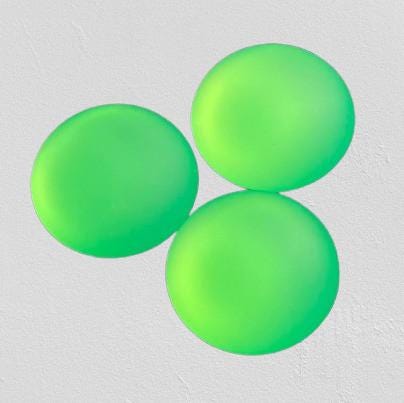 Lunasoft Lucite Cabochon Electric Lime, 18mm Round, quantity 1