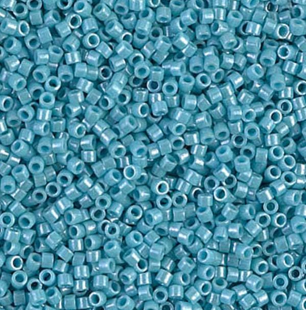 Light Aqua Luster, 11/0 Miyuki Delica Bead, DB0217 - 5 Grams