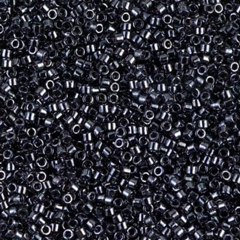 DB0001 11/0 Metallic Gunmetal Miyuki Delica