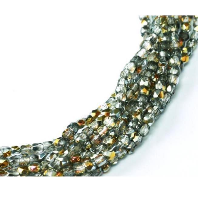 2MM Crystal Marea, Fire Polish Czech Glass, 00030/28001-100 Beads