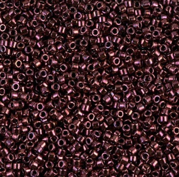 DB00012 11/0 Metallic Dark Raspberry Miyuki Delica