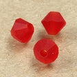 Preciosa 4mm Lt Siam Matte, Crystal Bicone - 36 pieces