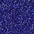 DB0047 11/0 Silver Lined Cobalt Miyuki Delica