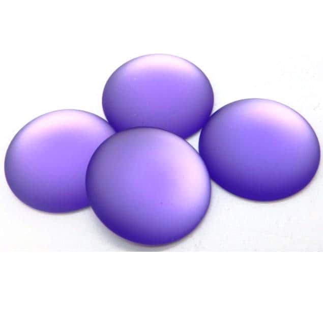 Lunasoft Lucite Cabochon Lavender, 18mm or 24mm Round