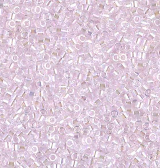 DB0071 11/0 Transparent Pink AB Miyuki Delica