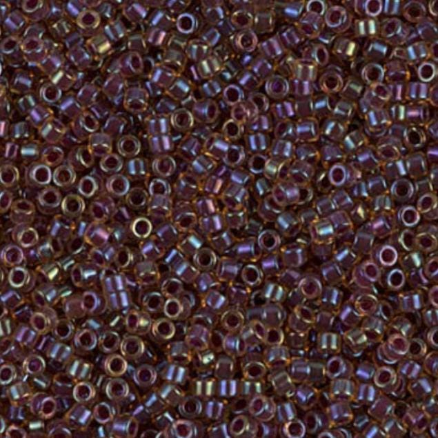 Purple Lined Lt Topaz AB Miyuki Delica 11/0 DB0061