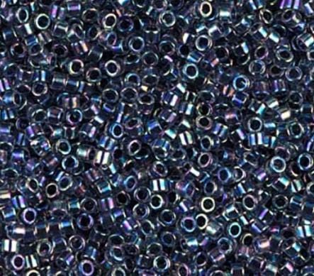 DB0086 11/0 Noir Lined Crystal AB Miyuki Delica