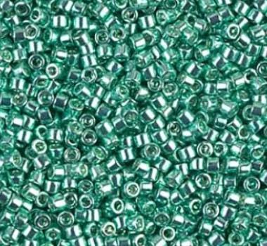DB0425 11/0 Galvanized Dark Mint Green Miyuki Delica