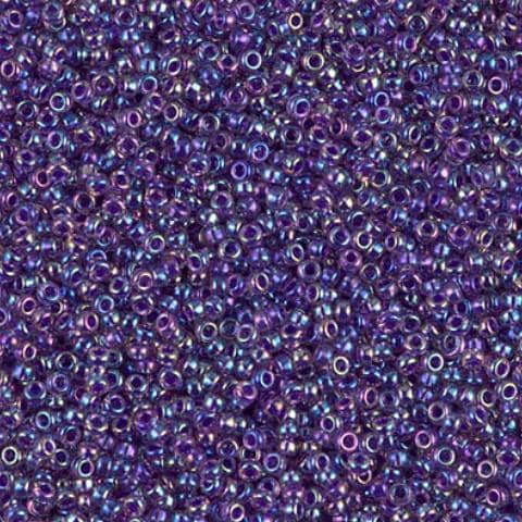 15-356 Purple Lined Amethyst AB, Miyuki Seed Bead 15/0
