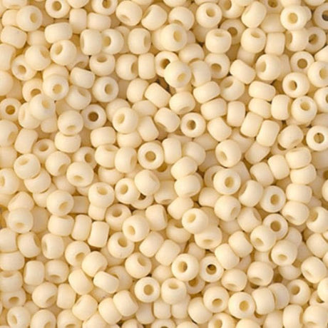 8-492F Matte Opaque Dark Cream, Miyuki Seed Beads 8/0