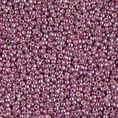 15/0 Duracoat Galvanized Miyuki Seed Bead, Dusty Orchid, 4218