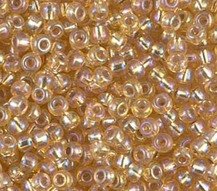 8-1003 Silverlined Gold AB, Miyuki Seed Bead 8/0