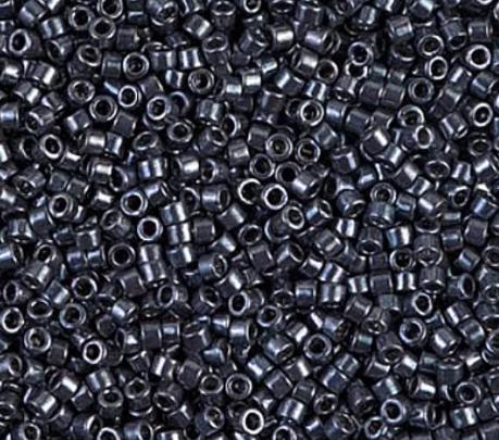 DB0453 11/0 Galvanized Gunmetal Miyuki Delica