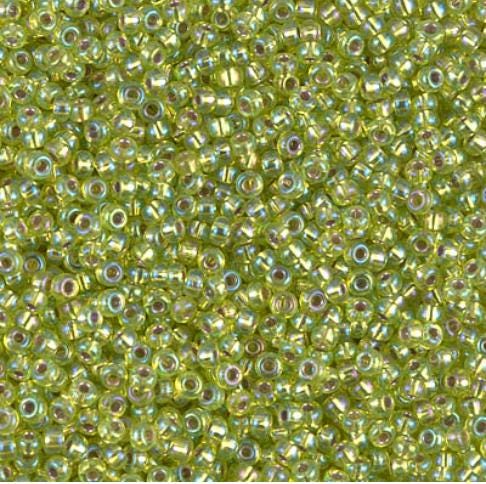 11-1014 Silverlined Chartreuse AB, Miyuki Seed Bead 11/0