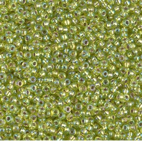 11-1014 Silverlined Chartreuse AB, Miyuki Seed Bead 11/0