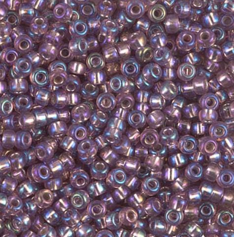 8-1012 Silverlined Smoky Amethyst AB, Miyuki Seed Bead 8/0