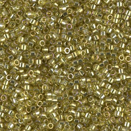 Transparent Golden Olive Luster Miyuki Delica 11/0 DB0124