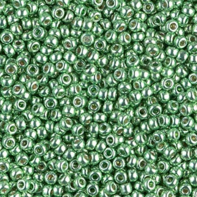 11-4214 Duracoat Galvanized Dark Mint Green, Miyuki Seed Beads, 11/0