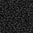 8/0 Semi-Frosted Black, Miyuki Seed Beads, 401SF